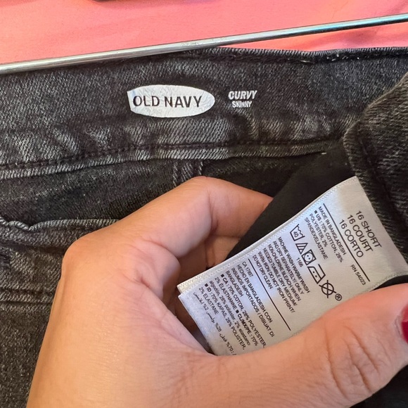 Wmns Old Navy Curvy Skinny Blk Size 16 - Picture 6 of 6